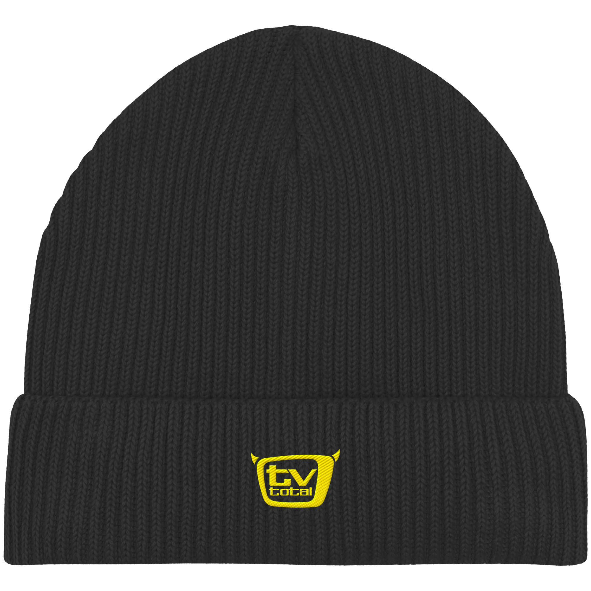 TV TOTAL BASIC (GELB) - Organic Fisherman Beanie - Organic Fisherman Beanie