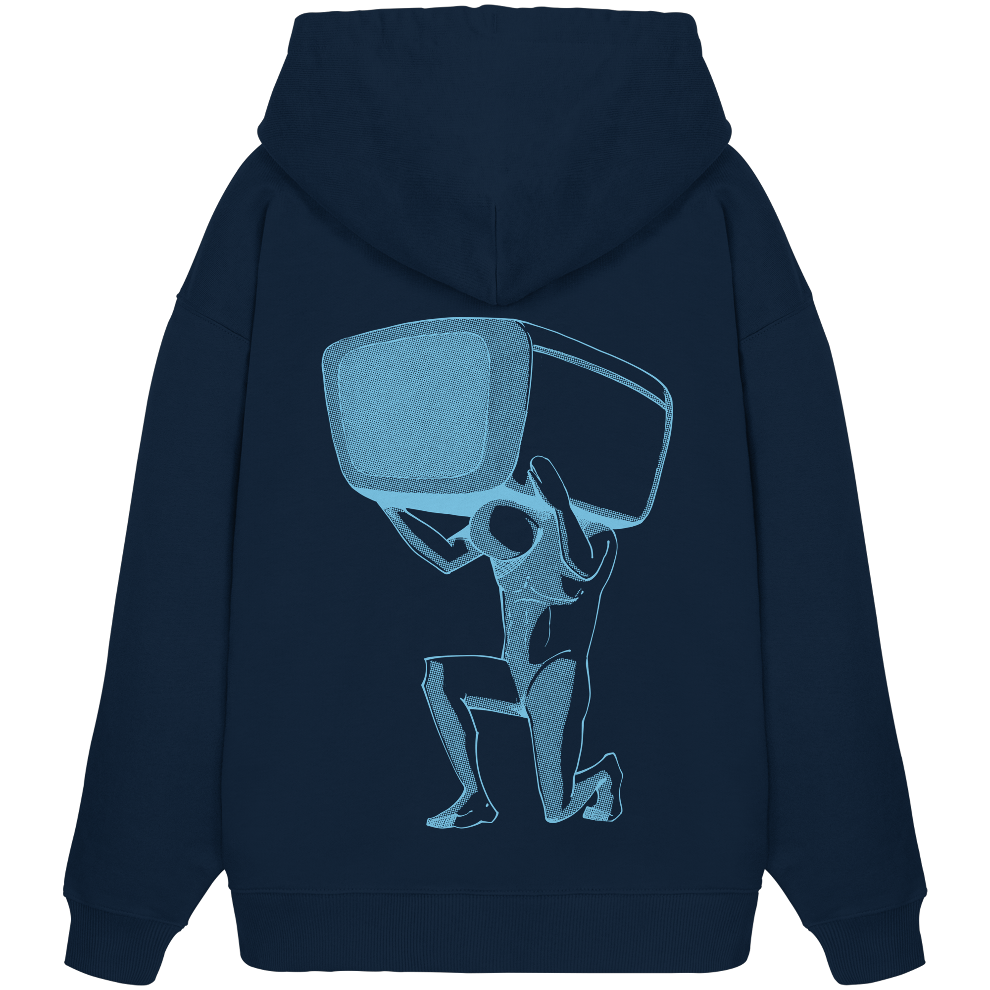 TV total Classics (Blau) - Organic Oversize Hoodie