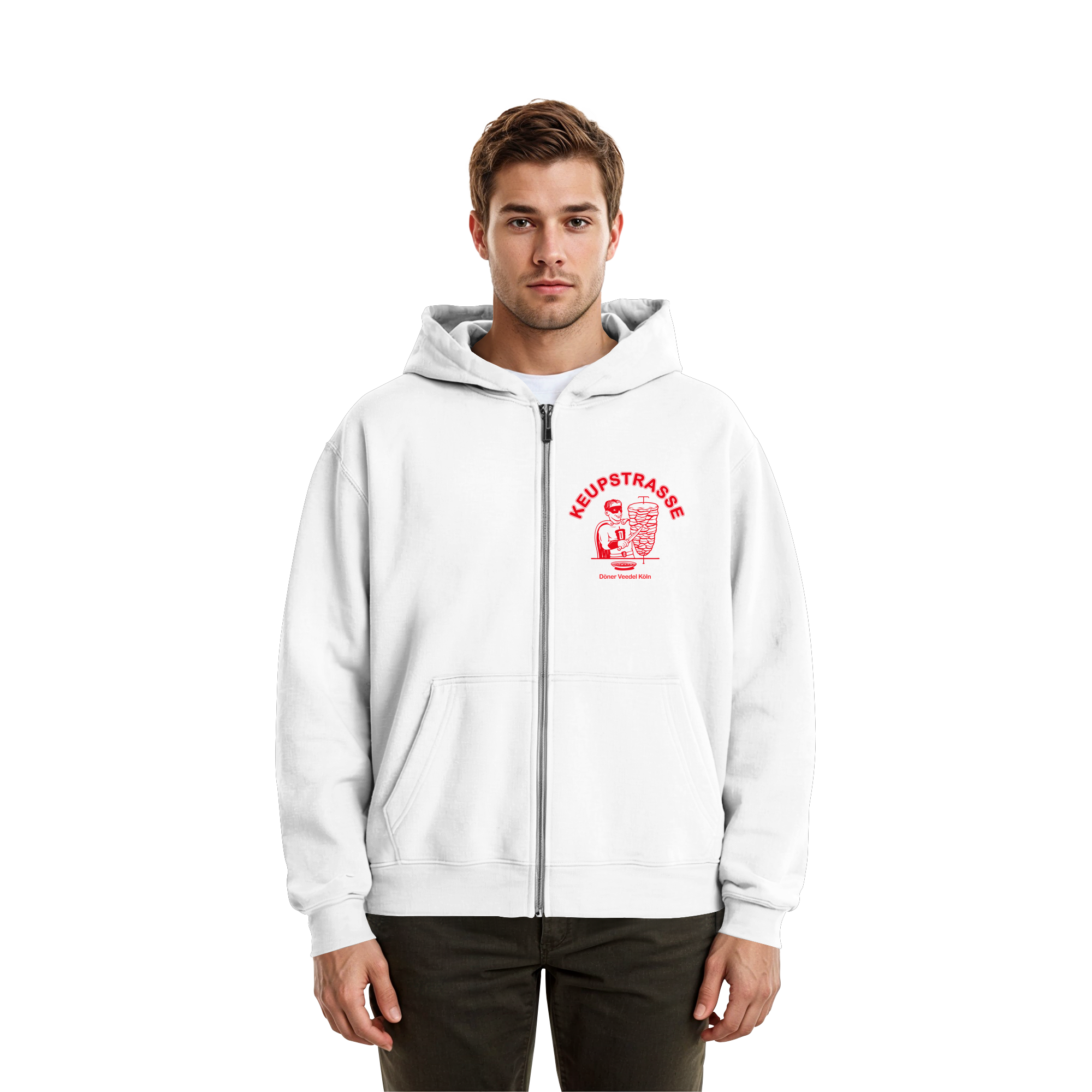 TV TOTAL DÖNERMAN X KEUPSTRASSE - Fluffy Boxcut Zipper