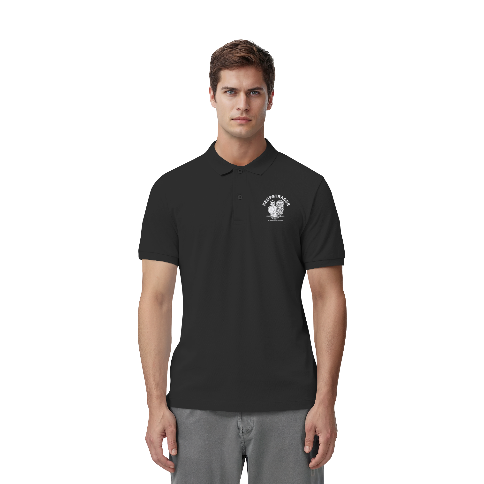 Keupstrasse  - Organic Fitted Poloshirt