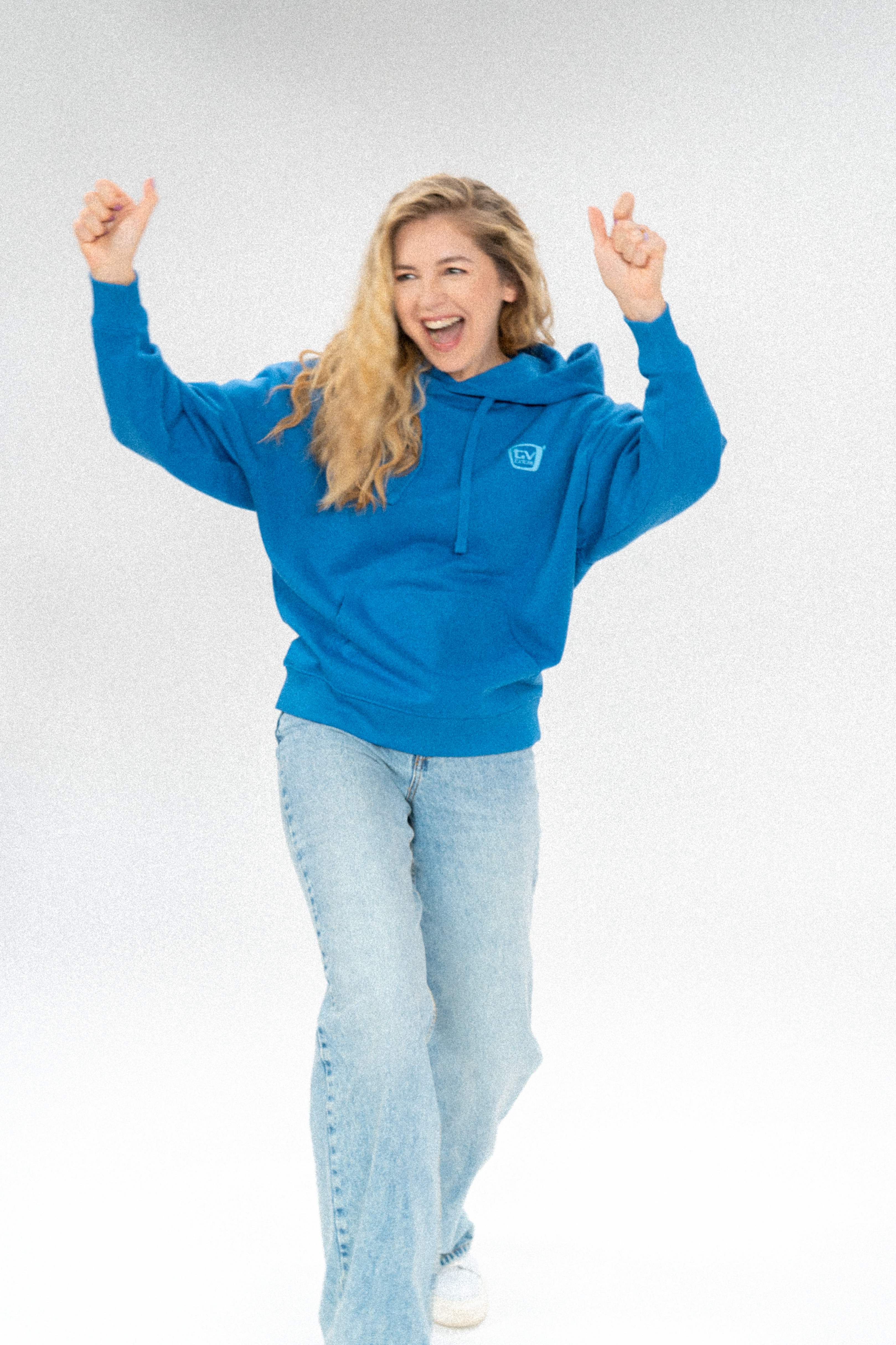 TV total Classics (Blau) - Organic Oversize Hoodie