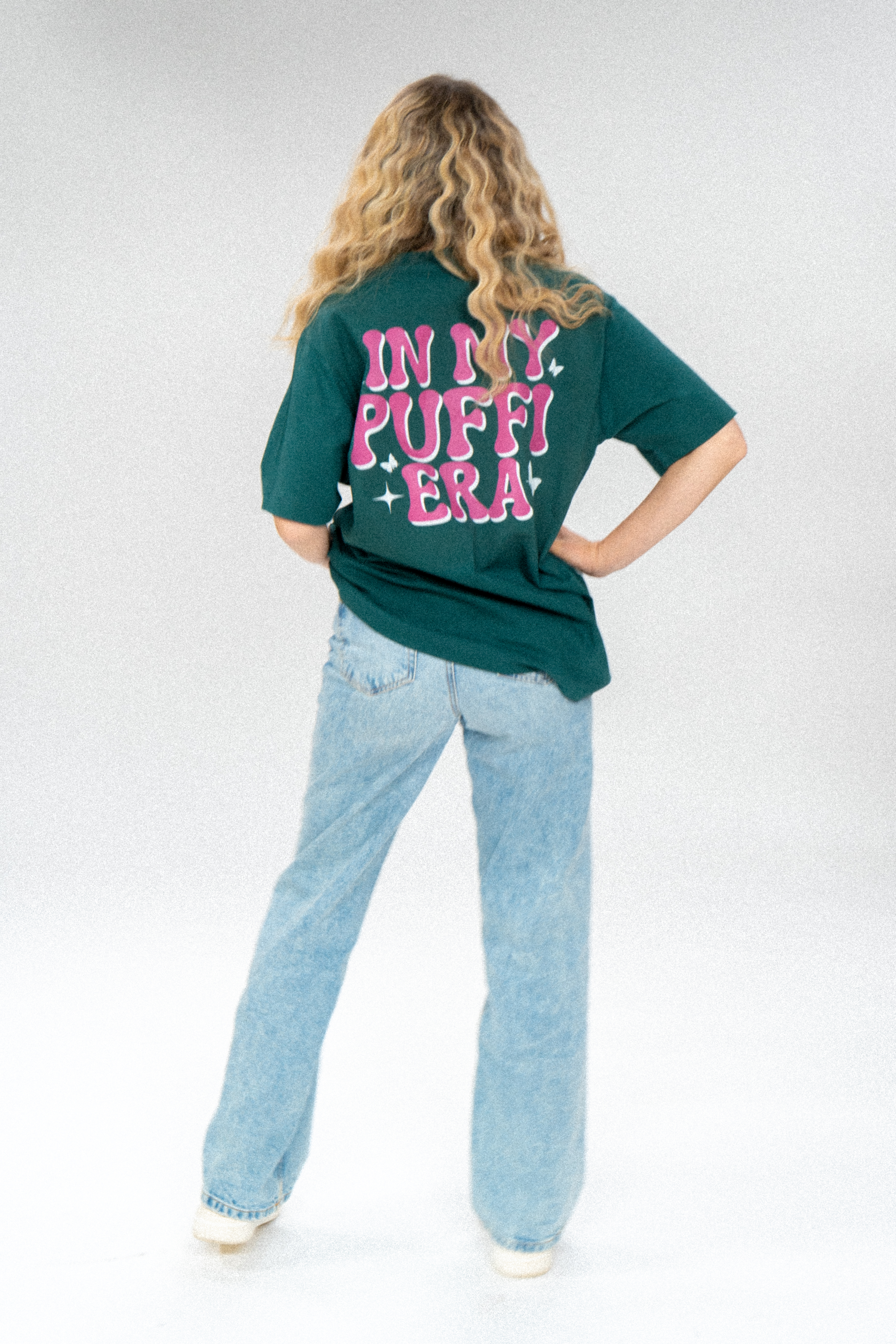 TV total - IN MY PUFFI ERA (Pink) - Heavy Oversized Organic Shirt