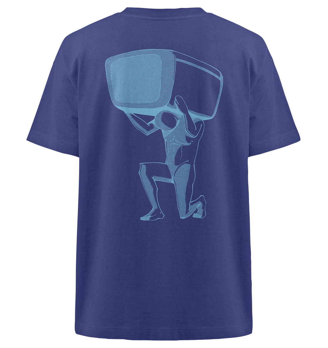 TV total Classics (Blau) - Heavy Oversized Organic Shirt