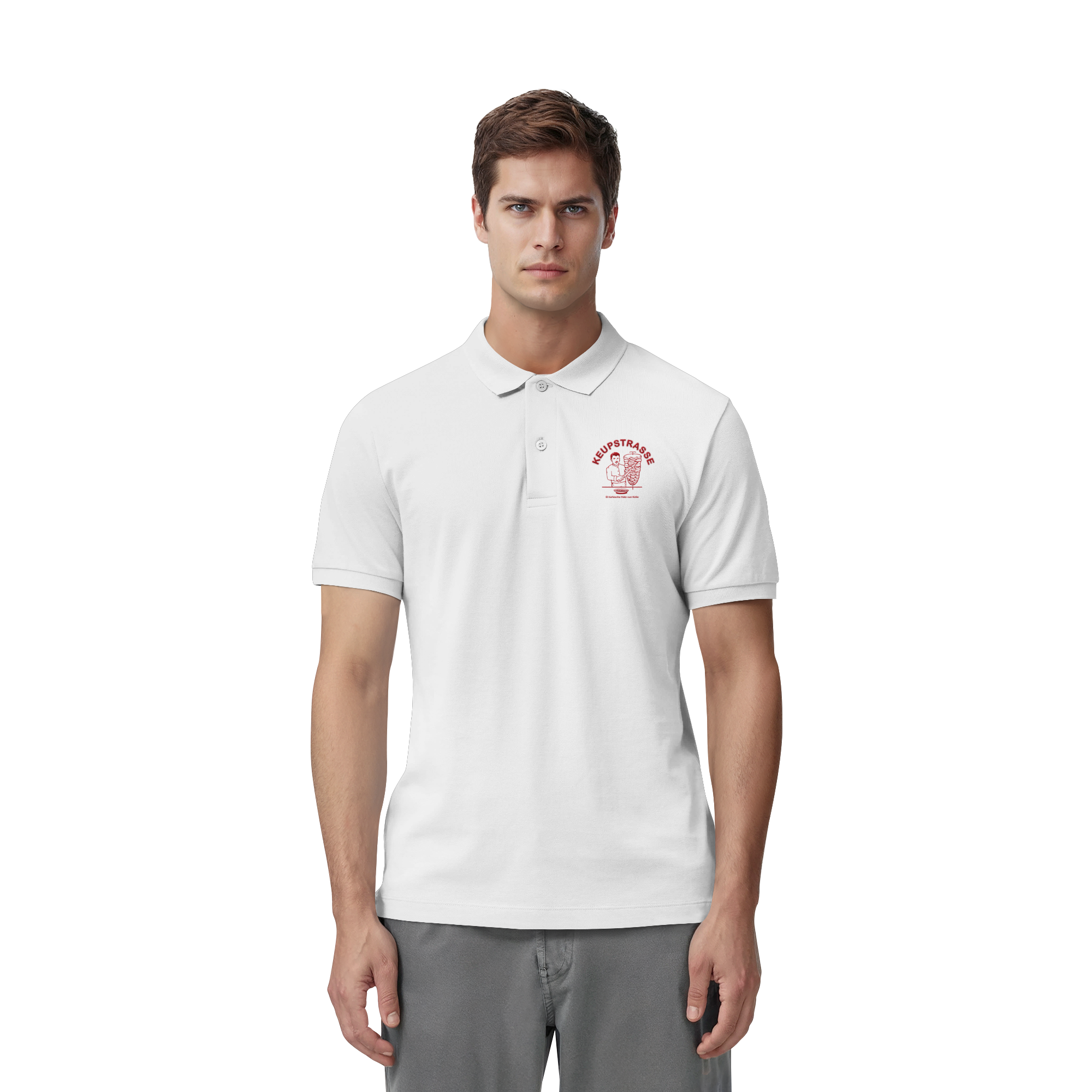 Keupstrasse  - Organic Fitted Poloshirt