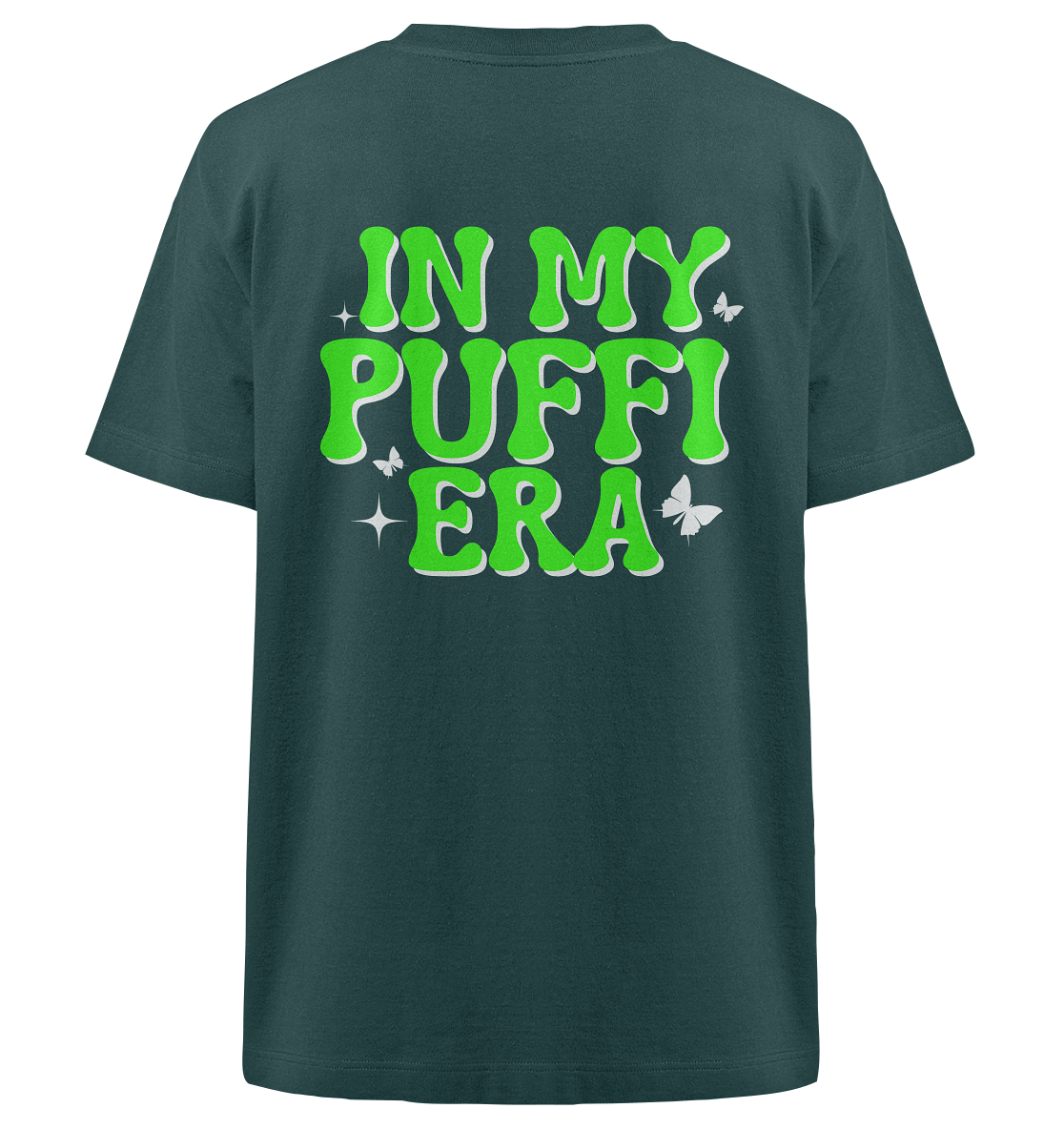 TV total - IN MY PUFFI ERA (Grün) - Heavy Oversized Organic Shirt