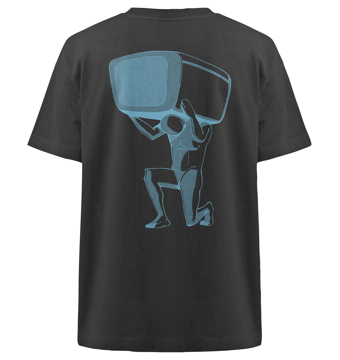 TV total Classics (Blau) - Heavy Oversized Organic Shirt