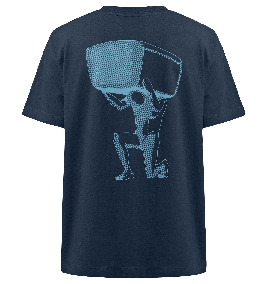 TV total Classics (Blau) - Heavy Oversized Organic Shirt